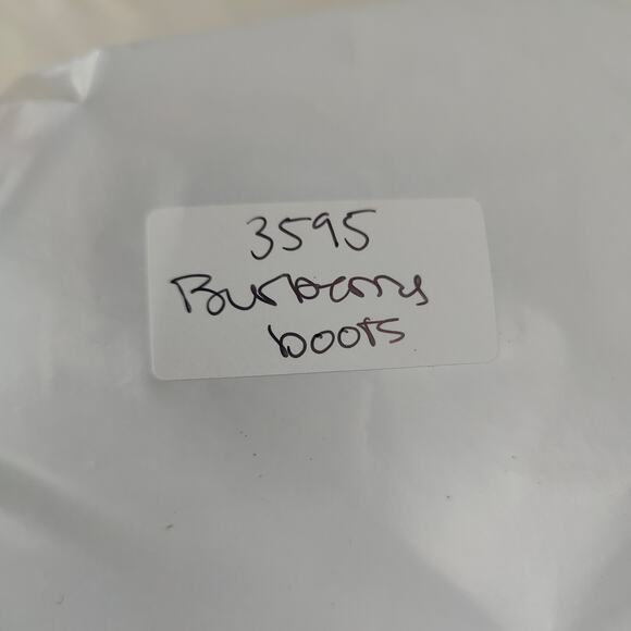 Burberry‎ Quilted Leather Riding Boots Womens 38 8 Tan Brown Preppy Western - Picture 10 of 10